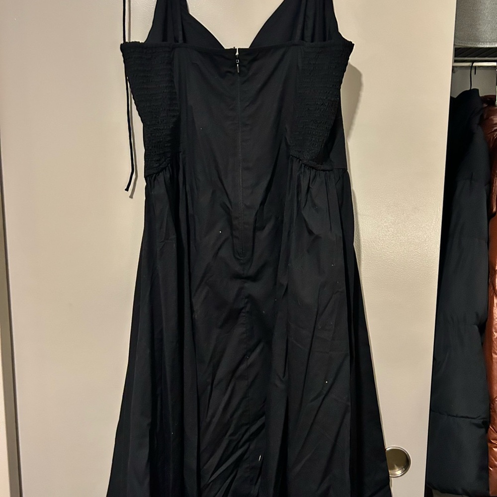 Drop Waist Black Women's Dress - Picture 2 of 3